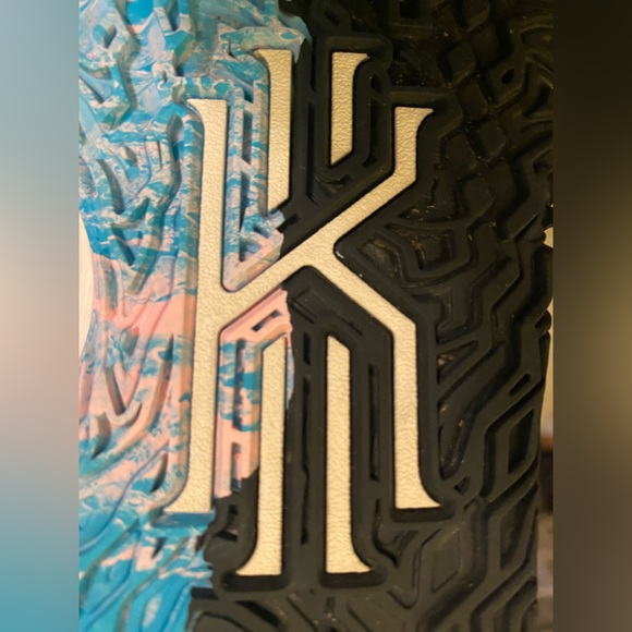 NIKE KYRIE SEVEN EP PALE IVORY/SPLIT DESIGN OFF-WHITE UPPER/CHLORINE BLUE/9.5 main image 4